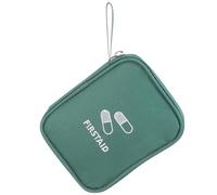 VICASKY Botiquín de Primeros Auxilios Mini Portátil para Viaje y | Bolsa de Medicamentos de Viaje, Tela Oxford, Cierre Completo, Verde, para Hogar y Uso Exterior