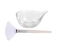 VICASKY Brocha de ácido de frutas, máscaras, bandeja de cuidado, máscaras, pincel aplicador, herramienta para máscara de abanico, cepillo para pestañas blancas, cepillo spa