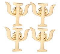 VICASKY Broche para psicólogo, 4 unidades, estilo vintage, con símbolos de letras griegas, para hombre y mujer
