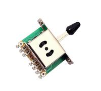VICASKY Cabezal Del Interruptor De Posiciones De Aleación De Aluminio Con Punta Negra Para Selector De Pastillas De Guitarra Eléctrica Para Guitarras y Bajos
