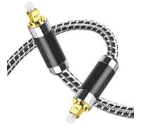 VICASKY Cable Óptico de Audio Digital de Fibra Óptica Negro, Resistente al Desgaste y Transmisión Rápida para Cine en Casa y Dispositivos de Juego