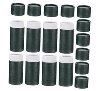 VICASKY Caja de 10 cajas de embalaje de tubo de papel para aceites esenciales, tubos de brillo de labios, tubo de montaje cilíndrico, tubos artesanales, rellenables, bomba de papel kraft, verde oscuro
