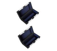 VICASKY Caja De 2 Piezas Caja Protectora De Flauta Estuche Para Boquilla De Flauta Funda De Boquilla Concisa Titular De La Flauta Accesorios De Flauta Casos De Flauta Cuero Black
