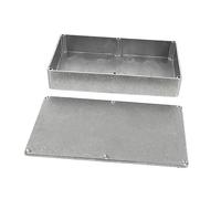 VICASKY Caja de Aluminio para de Guitarra Estuche Resistente 1590Dd Pedalera Práctica Color Plata Diseño Duradero