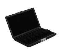VICASKY Caja de cañón para clarinete, cesta, soporte para lengüetas para instrumentos, hojas para saxofón alto, agitador, junco, organizador de anillos, contenedores, cestas de mimbre, metal negro