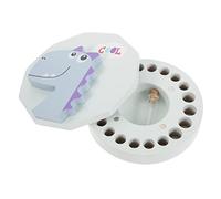 VICASKY Caja de Madera para Dientes de Leche, Caja de Recuerdo para Guardar Dientes de Niños, Diseño Divertido y Práctico, Adecuado para Obsequio Infantil