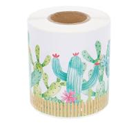 VICASKY Calcomanía de Borde Decorativo para Tablón de Anuncios Diseño de Cactus, Adhesivo para Puerta y Pizarra, Adecuado para Decoración de Aulas en Temporada de Flores