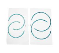 VICASKY Calcomanías de Roseta para Guitarra Acústica Clásica 3d Autoadhesivas Juego de 4 Piezas 2 para Guitarra 38 Diseño Abalone Material Delgado Resistente para Decoración del Orificio