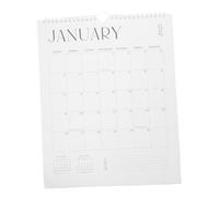 VICASKY Calendario de Pared Mensual, Calendario de Papel 2025-2026, de Enero de 2025 a Junio de 2026, Blanco, Fácil de Leer, Fácil de Pasar Páginas, para Aula y Hogar