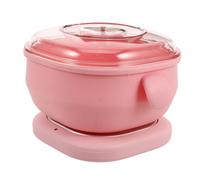 VICASKY Calentador de cera de silicona, calentador de cera dura, mini calentador de cera, calentador de cera caliente, para depilación de cera, inserto de plástico rosa