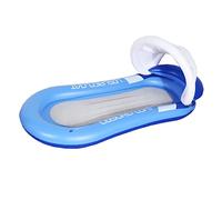 VICASKY Cama Inflable con Dosel Desmontable y Red de Nylon para Adultos, Silla Reclinable Suave de PVC para Flotación en Lagos y Playas