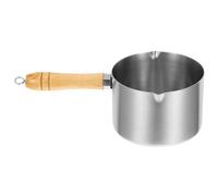 VICASKY Cazo Pequeño de Acero Inoxidable 304 Revestimiento Antiadherente, Capacidad 500ml, Resistente al Desgaste, Adecuado para Cocinas Pequeñas y Calentar Leche