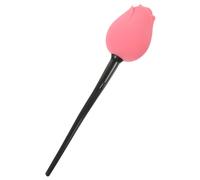 VICASKY Cepillo de maquillaje con diseño de rosa, práctico cepillo de base para maquillaje impecable, cepillo cosmético de alta calidad para la cara y la base para la belleza