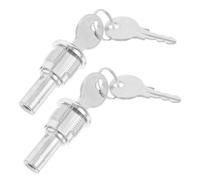 VICASKY Cerradura con llave para máquina de refrescos Juego de 2 de metal para máquinas expendedoras de chicles con seguridad reforzada y bloqueo de cubierta superior
