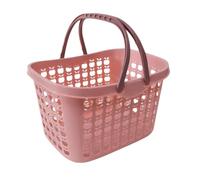 VICASKY Cesta de Plástico Rosa Práctica para Guardar Snacks y Dulces Diseño Elegante y Almacenamiento para Uso Interior en Baño o Cocina