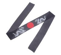 VICASKY Cinta de pelo de guerra, banda para el sudor, karate, samurai, fiesta, entrenamiento, diadema, disfraz de hombre, diadema, japonesa, diadema japonesa, diadema para hombre, poliéster negro