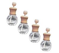 VICASKY Clip de Perfume Ambientador para Botella de Perfume para Automóvil Frascos de Vidrio y Madera y Eliminar Olores en Aire Acondicionado Coche, Pack Adecuado para Celebracion Verano