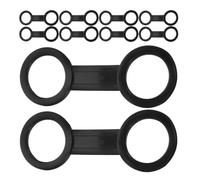 VICASKY Clips de Silicona para Correa de Snorkel 10 Unidades, Sujetadores de Máscara para Buceo, Hebillas Duraderas para Equipo de Snorkel en Deportes Acuáticos