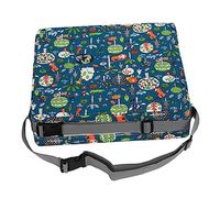 VICASKY Cojín Elevador De Silla Para Niños Diseño Animal Verde, Ligero y Duradero, Material Seguro, Fácil De Limpiar, Uso Comedor y Restaurantes Para Bebés y Niños, Tamaño Portátil