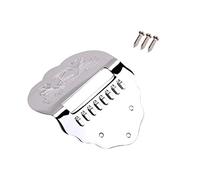 VICASKY Cordal para mandolina de metal plateado Qb02 para 8 cuerdas mandolina K-palabra corrugada piezas con número de pieza único