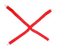 VICASKY Correa Ajustable Para De Marcha y Desfile, Cinturón Para Caja De Percusión, Doble Soporte Para Hombros, Color Rojo, Banda Resistente y Cómoda Para Músicos Actuaciones