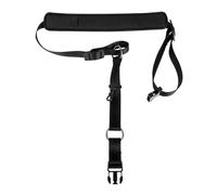 VICASKY Correa De Cuello Negra Para Saxofón Arnés De Cuero Acolchado Correa Para Instrumento Musical Para Adultos y Uso Conciertos y Prácticas