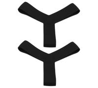 VICASKY Correas de fijación elásticas de Silicona para Aletas de Buceo y natación en Piscina, Color Negro, 1 par, diseño Resistente para Deportes acuáticos