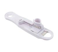 VICASKY Cortador de Judías Multifuncional Corta y Elimina Cuerdas Simultáneamente de Plástico Blanco Fácil de Almacenar, 1 Pieza para Cocina Portátil