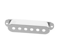 VICASKY Cubierta de Pastilla para Guitarra Eléctrica de Bobina Simple en Metal Plata Diseño Abierto, Fácil Instalación y Accesorio para Instrumentos Musicales