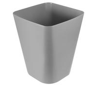 VICASKY Cubo de Basura Cuadrado Grande de Plástico Gris, Abierto, Resistente Compresión, para Baño, Cocina y Oficina, Papelera para Dormitorio y Sala de Estar, Bote de Basura del Hogar