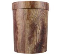 VICASKY Cubo de Basura Vintage Imitación Madera Maciza Grande 25x31,5 Cm, Contenedor Doméstico Pp Saludable para Cocina y Dormitorio, Cesta de Almacenamiento Estilo Rústico