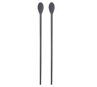VICASKY Cucharas mezcladoras multiusos y palillos de silicona, 1 par ergonómico para uso diario en la cocina y preparación de bebidas Reutilizable