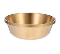 VICASKY Cuenco de Ofrenda Budista de Cobre Dorado para Ritos del Agua en Templos, Cuenco Decorativo y Suministro Ritual para Alimentos y Snacks