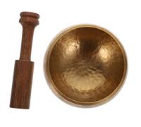 VICASKY Cuenco Tibetano de Metal Varilla de Madera, Instrumento de Musicoterapia para Meditación y Templo,