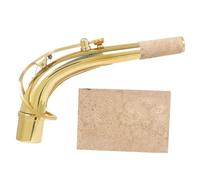 VICASKY Curved Neck Replacement for Saxophone Brass Sax Neck with Cork Sheet for Comfortable Playing