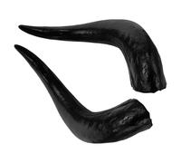 VICASKY Diadema Cuernos de Toro de Plástico Negro para Fiestas de Mascarada, Diseño Grande y Creativo, Adecuado para Amantes del Bricolaje y Disfraces Llamativos