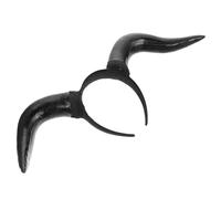 VICASKY Diadema Cuernos Divertidos de Plástico Negro para Fiesta de Halloween, Cómoda y Fácil de Usar, Adecuado para Cosplay y Desfiles de Halloween