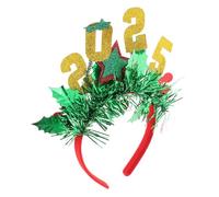 VICASKY Diadema de Año Tocado Navideño Estrellas Brillantes Accesorios Cabello para Fiestas de Nochevieja Decoración Elegante para Fiestas de Año