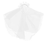 VICASKY Diadema de novia con perlas Elegante accesorio para el pelo para bodas y despedidas de soltero, tocado perfecto para un diseño brillante para inolvidables