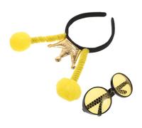VICASKY Diadema y Gafas de Abeja para Fiesta, Accesorios de Cosplay en Tela y Plástico, Diseño Simple y Moderno para Eventos y Carnavales