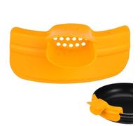VICASKY Embudo para Verter Sopa Borde de Olla, Silicona Amarillo, Clip On