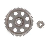 VICASKY Engranaje Metálico de Acero para Coche RC 1:10, Repuesto Duradero y Estable para Transmisión Principal 17t y 64t, Adecuado para Autos Control Remoto