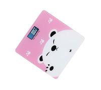 VICASKY Escala Electrónica Báscula De 180 Kg Escala De Grasa Corporal Báscula De Baño Prótesis Nasal Escala Gato Escala Infantil Rosa Báscula Corporal Bebé Vidrio Templado Pequeña