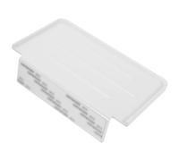 VICASKY Estantería de almacenamiento montada en la pared para baño Estantería colgante de material de alta calidad sin taladrar Instalar para organizar artículos de tocador Blanco elegante
