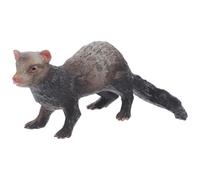 VICASKY Estatua De Hurón De Plástico Salvaje Animal Figurita Educativa Cognitiva Juguete Para Niños