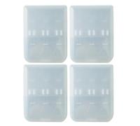 VICASKY Estuche portátil para Cabezales de Cepillo de Dientes eléctrico, Caja de Almacenamiento, 4 Piezas, plástico, Cabezales compatibles, para Viajes y Exteriores