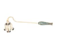 VICASKY Extintor de Velas Apaga Velas Mango Largo de Metal Dorado Accesorio Conveniente para Mecha Hogar y Elaboración
