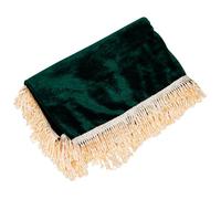 VICASKY Funda para Piano Vertical de Terciopelo Verde, Cubre Teclado Rectangular con Fleco, Protege Circuitos Internos y Teclado, Adecuado para Instrumentos Musicales