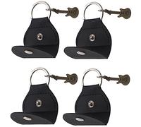VICASKY Funda para púas de guitarra para coche, llavero de púas de guitarra a granel, bolsa de monedas para guitarra eléctrica, cadena para llaves de moneda, colgador de metal negro, Negro , moderno