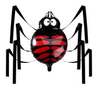 VICASKY Globo Gigante de Araña de Halloween con 8 Patas Extensibles, Araña Colgante de Película de Aluminio para Fiestas de Halloween Y Decoración de Techos.